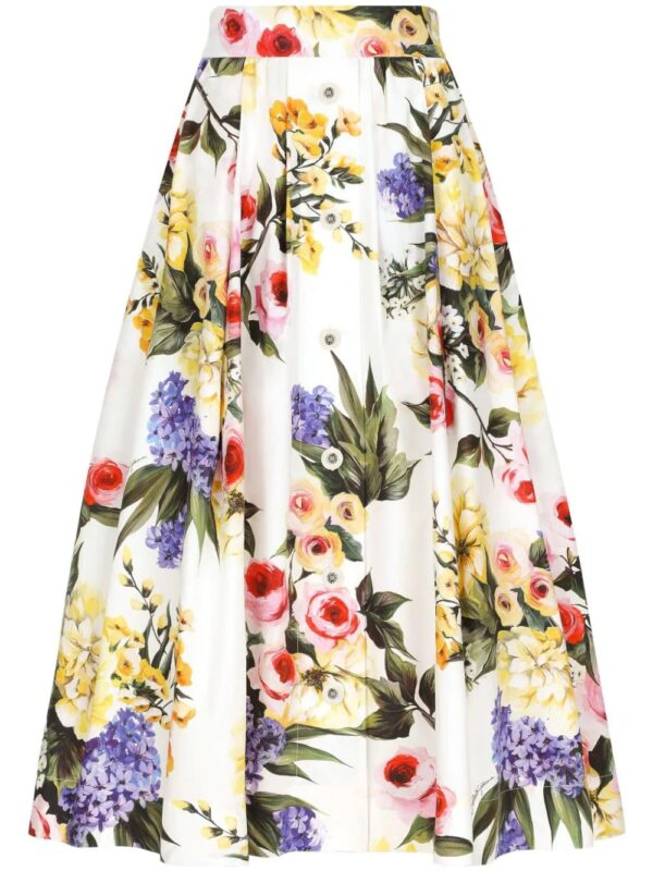 Dolce & Gabbana  floral-print midi skirt