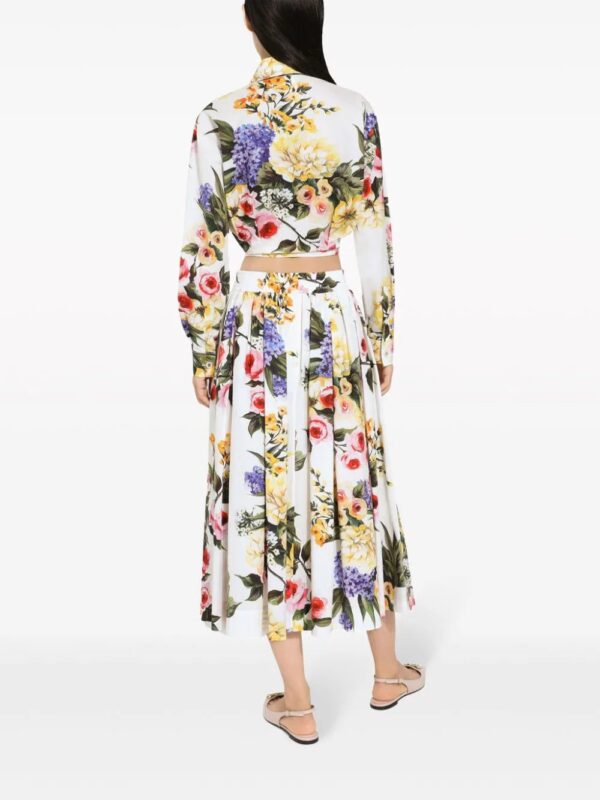 Dolce & Gabbana  floral-print midi skirt - Image 4