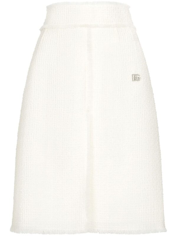 Dolce & Gabbana  high-waist tweed skirt.