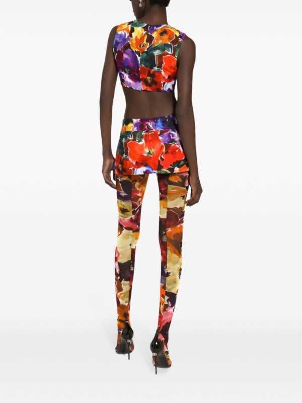 Dolce & Gabbana  floral-print miniskirt - Image 4