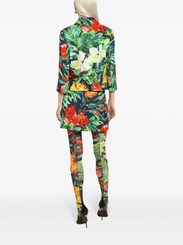Dolce & Gabbana  floral-print high-waisted miniskirt - Image 4