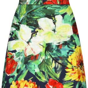 Dolce & Gabbana  floral-print high-waisted miniskirt