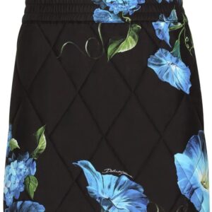 Dolce & Gabbana  floral-print high-waisted miniskirt