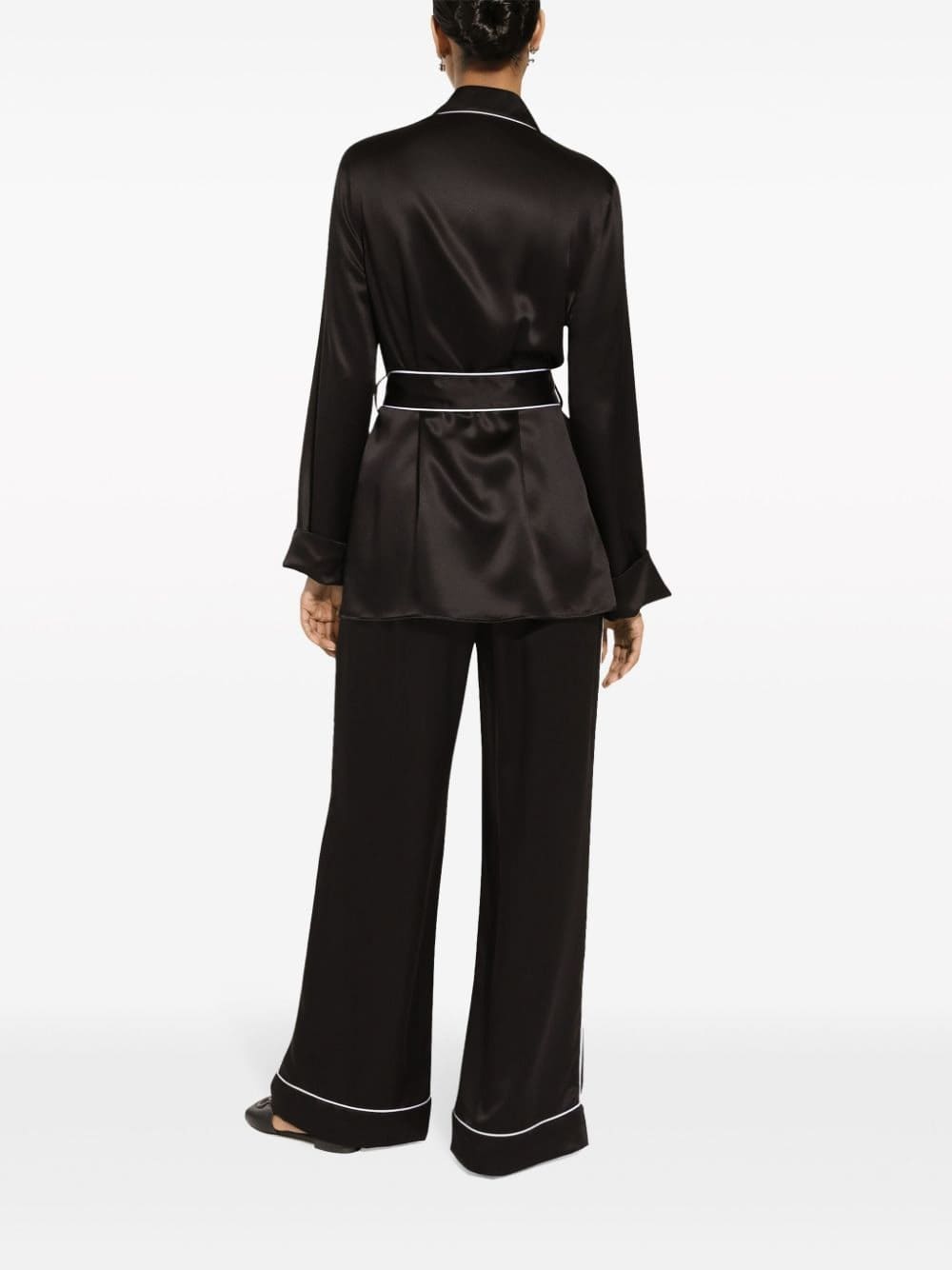 Dolce & Gabbana piped-trim silk shirt - Image 4