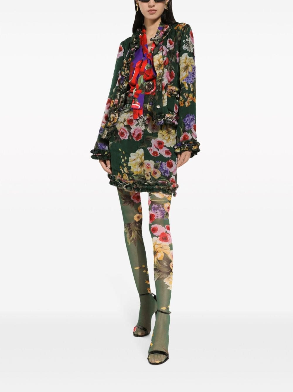 Dolce & Gabbana floral-print silk blouse - Image 2