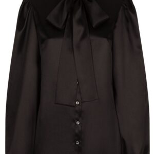 Dolce & Gabbana pussy-bow silk shirt