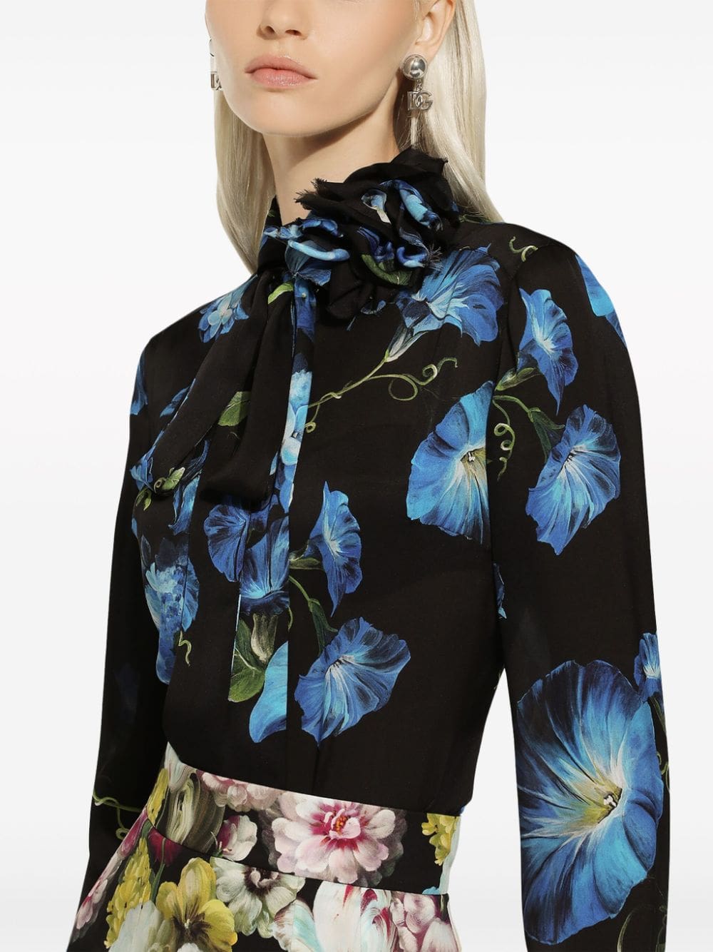 Dolce & Gabbana flower-print silk shirt - Image 5