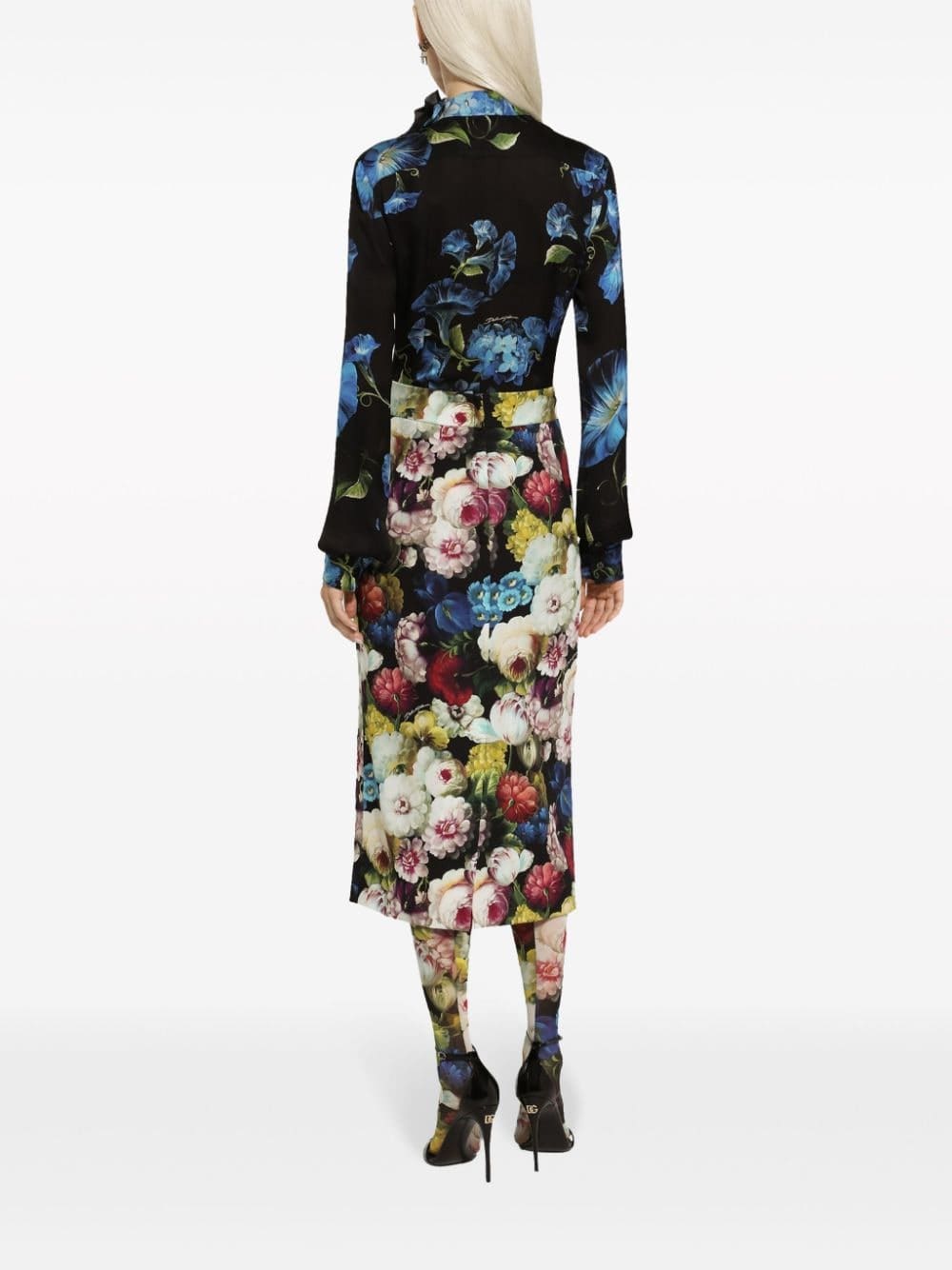 Dolce & Gabbana flower-print silk shirt - Image 4