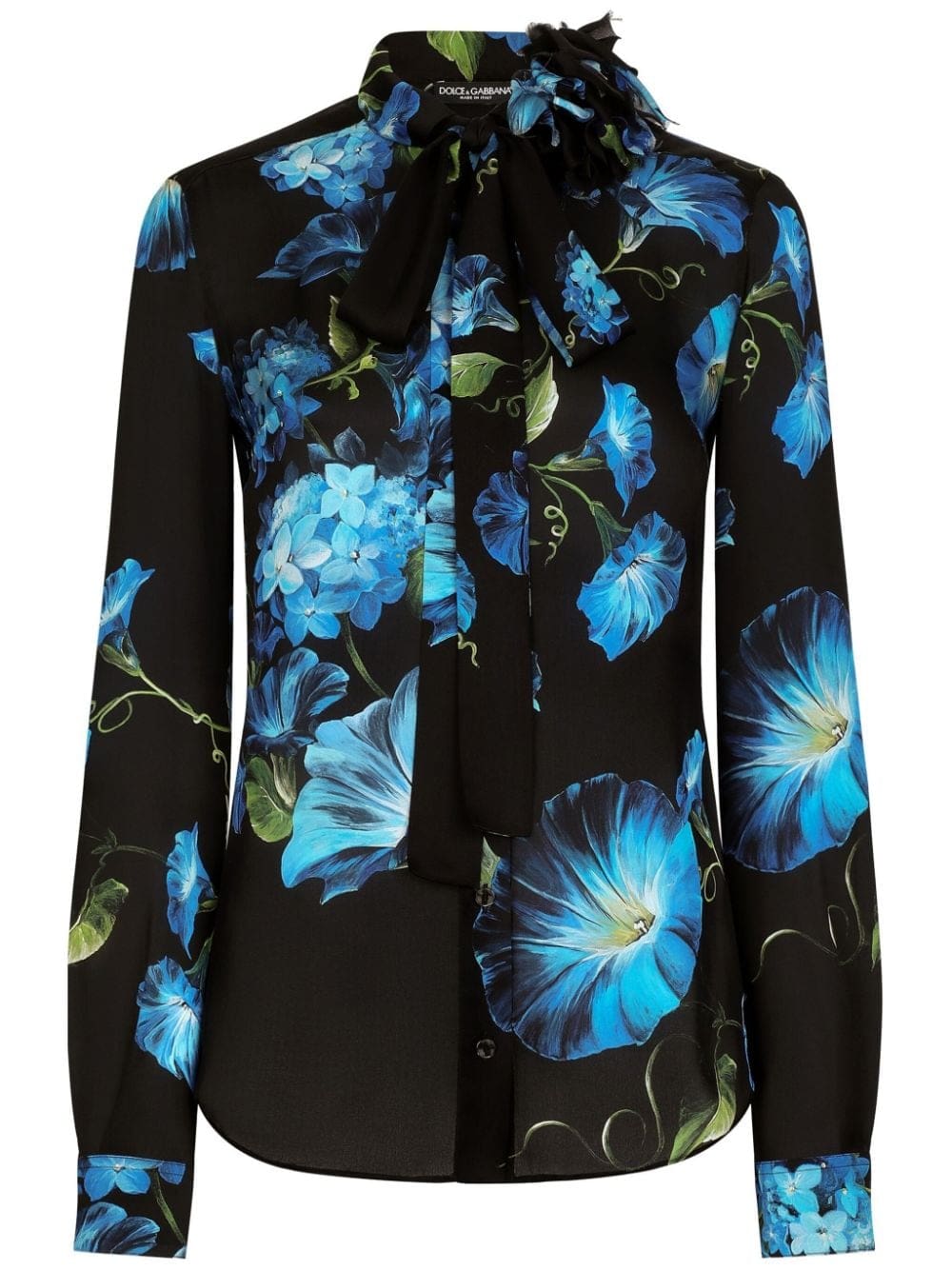 Dolce & Gabbana flower-print silk shirt