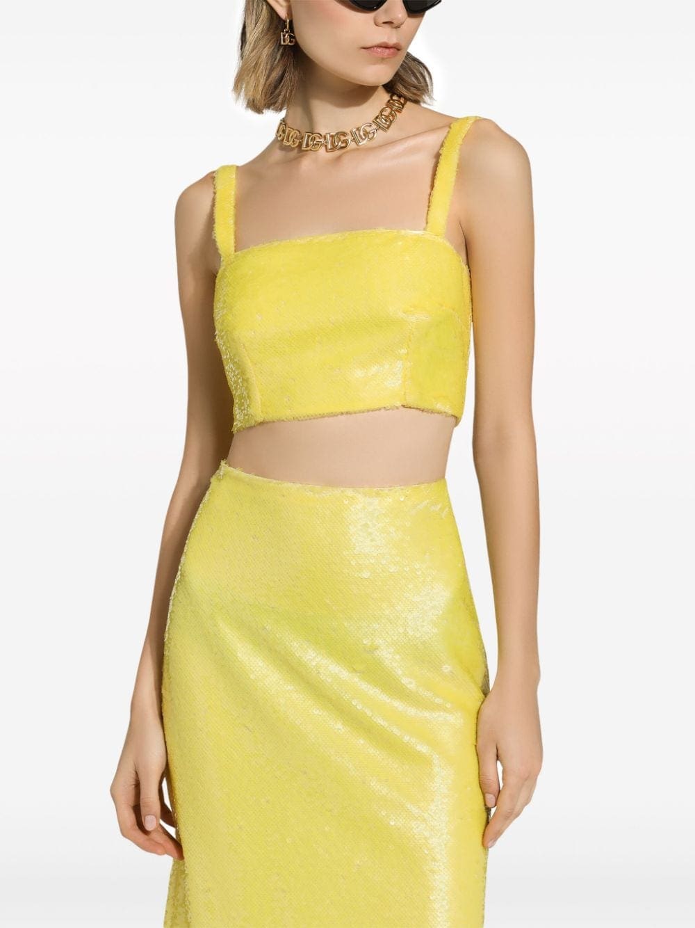 Dolce & Gabbana sequinned cropped top - Image 4
