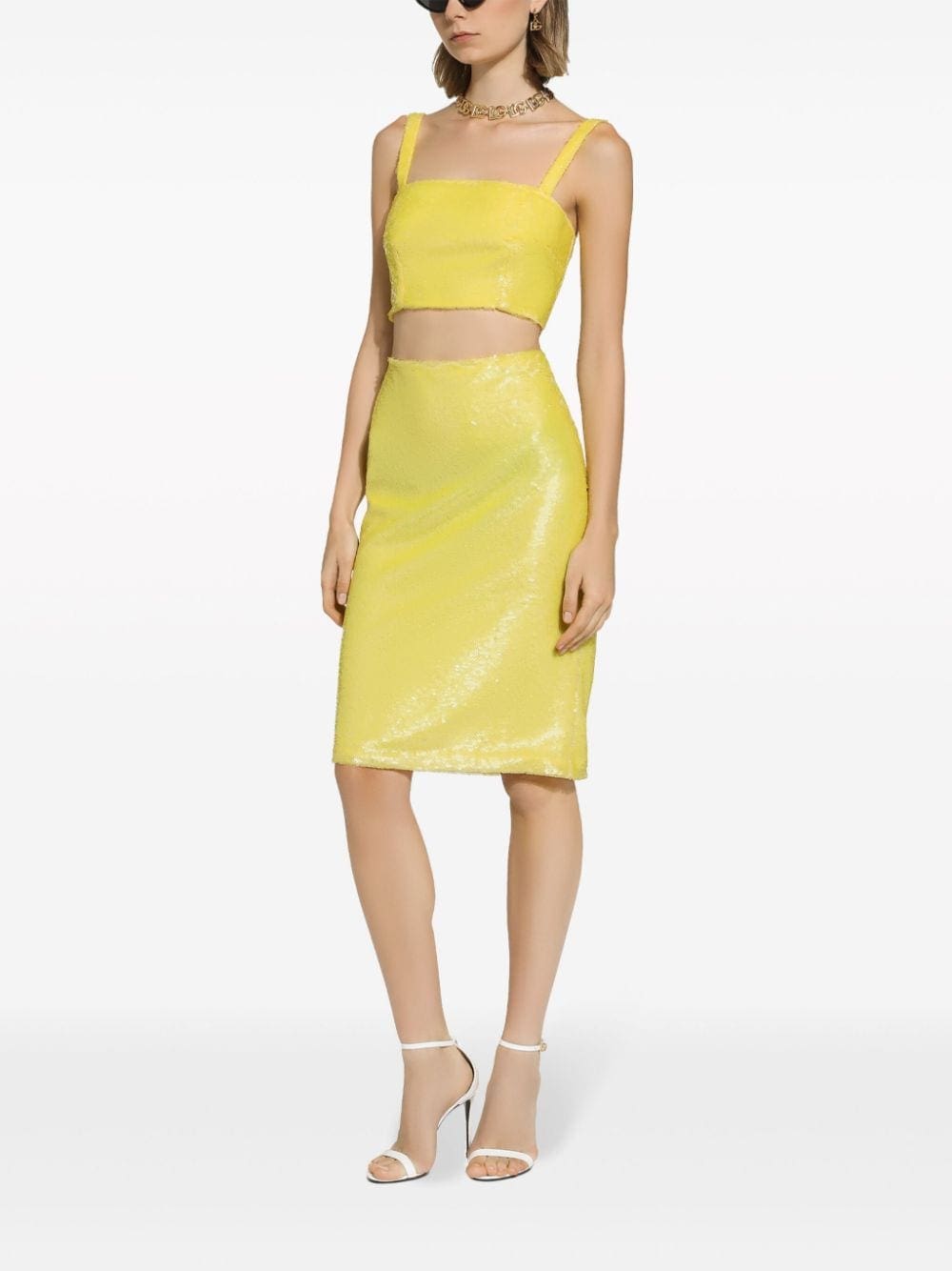 Dolce & Gabbana sequinned cropped top - Image 2