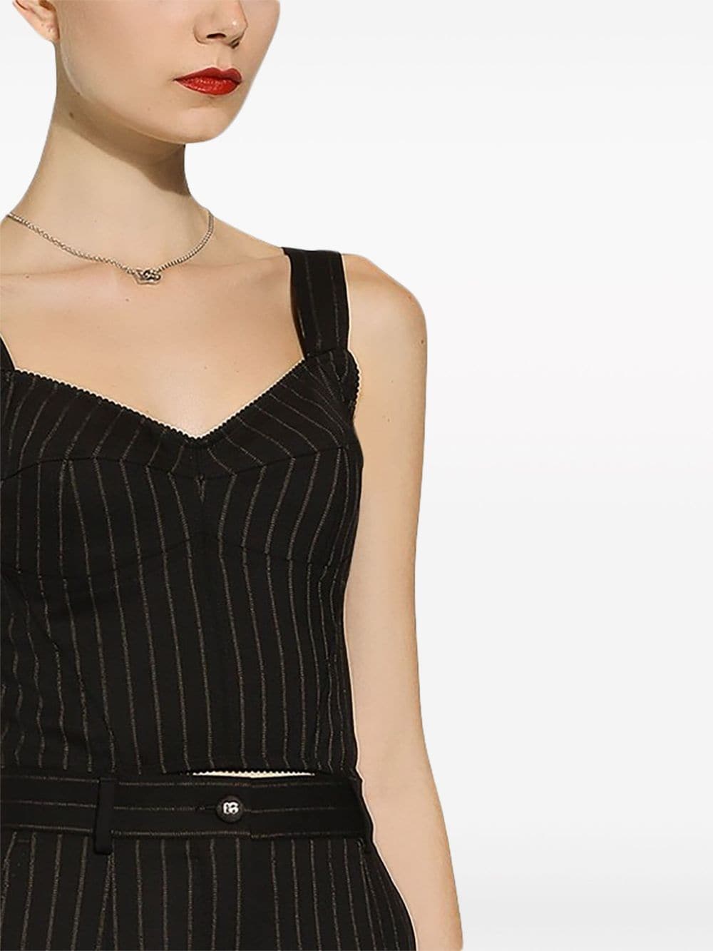 Dolce & Gabbana pinstriped bustier top - Image 5