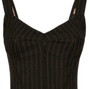 Dolce & Gabbana pinstriped bustier top