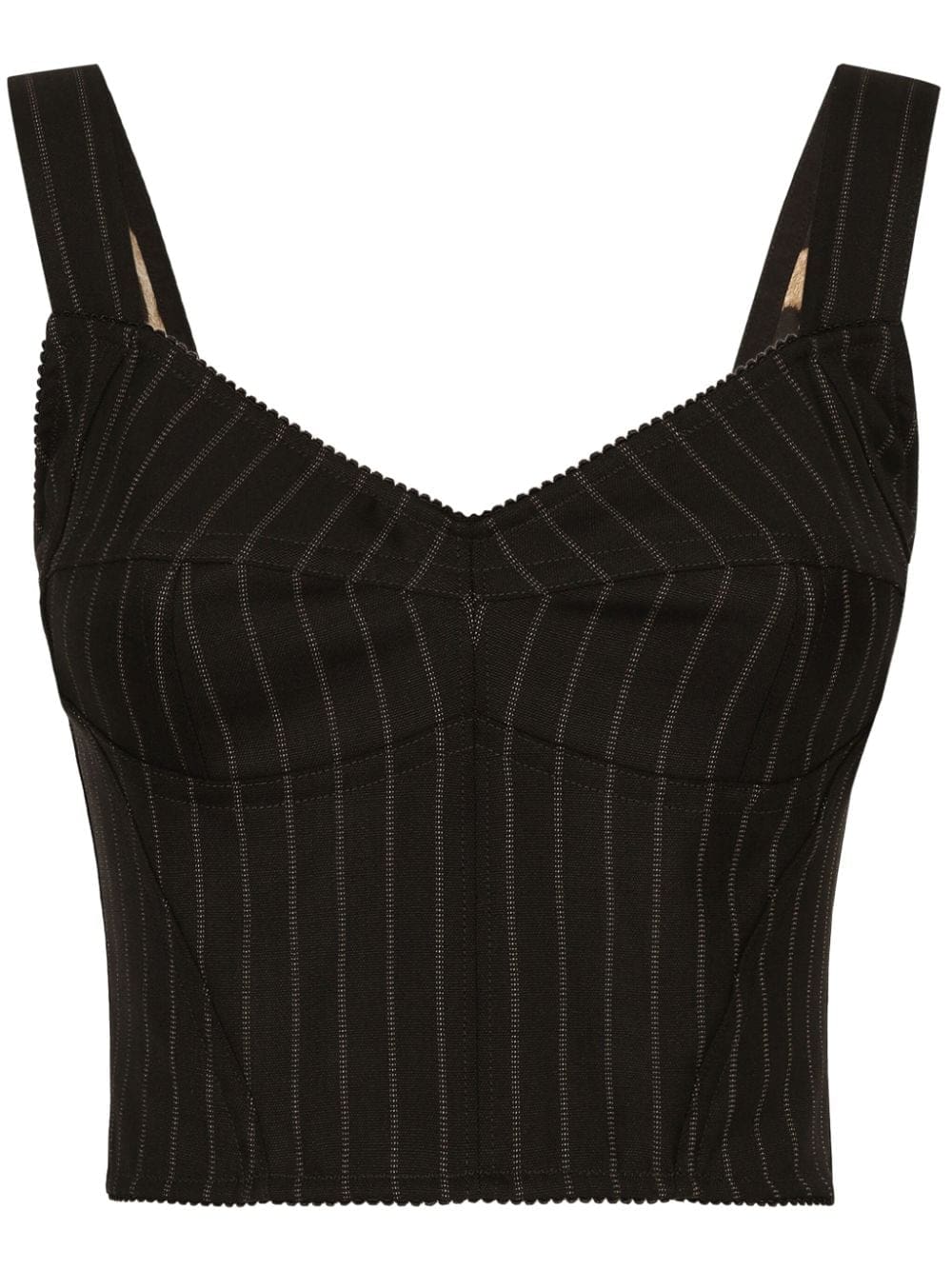 Dolce & Gabbana pinstriped bustier top