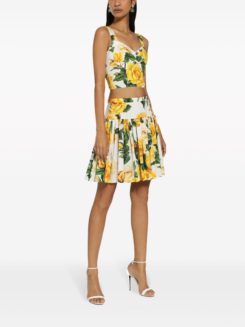 Dolce & Gabbana rose-print corset top - Image 2