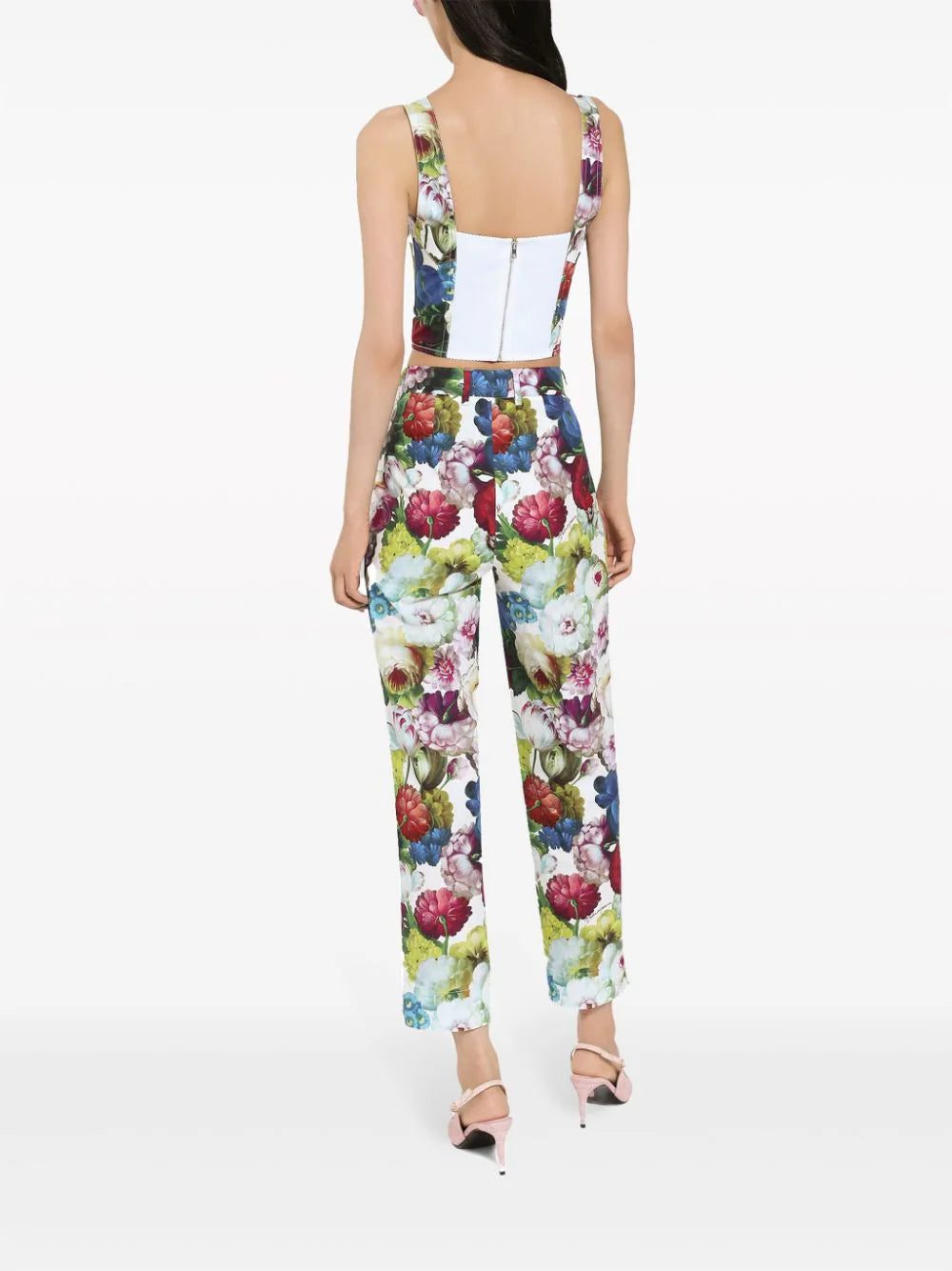 Dolce & Gabbana floral-print corset top - Image 4