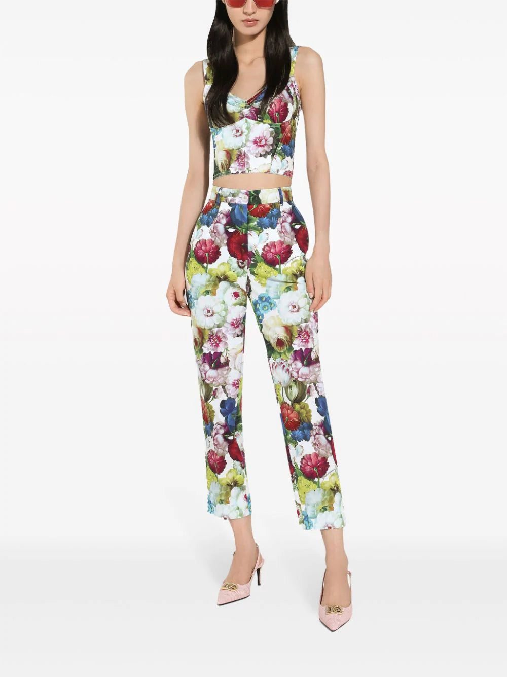 Dolce & Gabbana floral-print corset top - Image 3