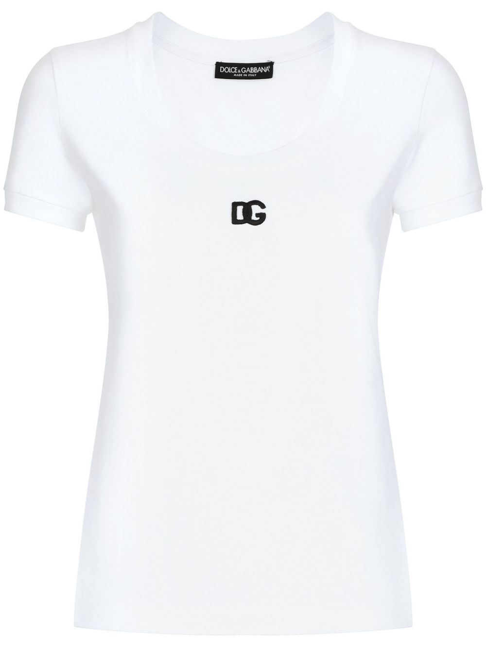 Dolce & Gabbana logo-embroidered cotton-blend T-shirt