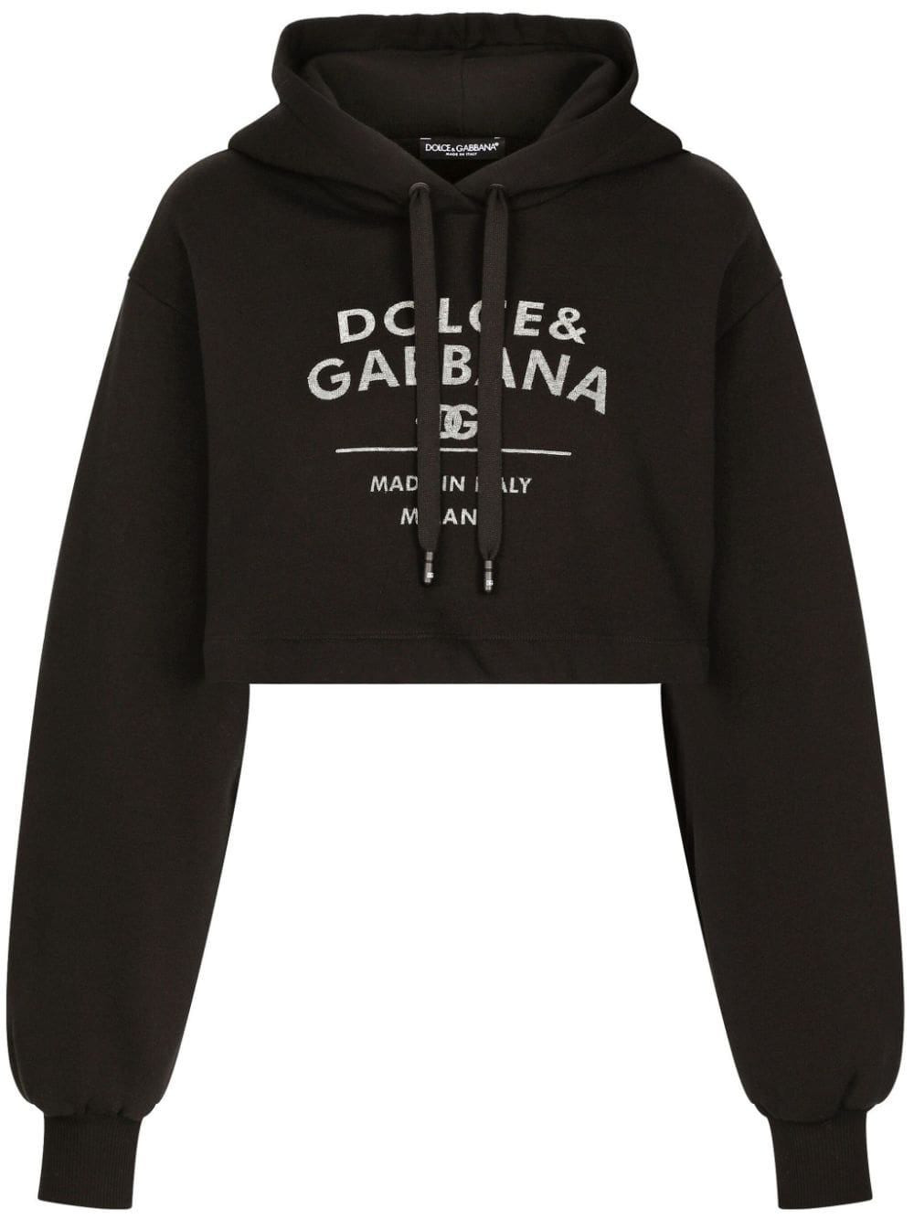 Dolce & Gabbana logo-print cotton-blend hoodie