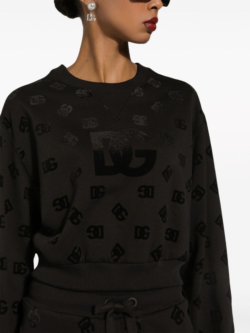 Dolce & Gabbana logo-print cotton sweatshirt - Image 5
