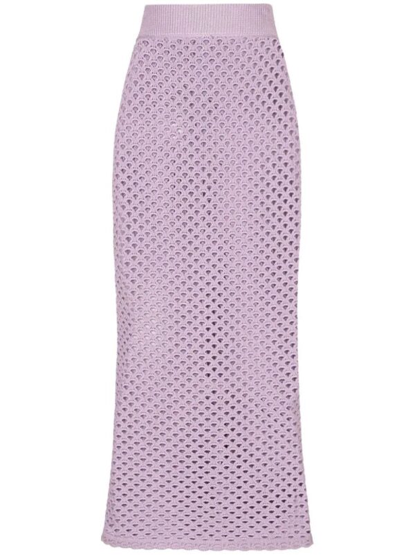 Dolce & Gabbana  crochet-knit high-waist skirt