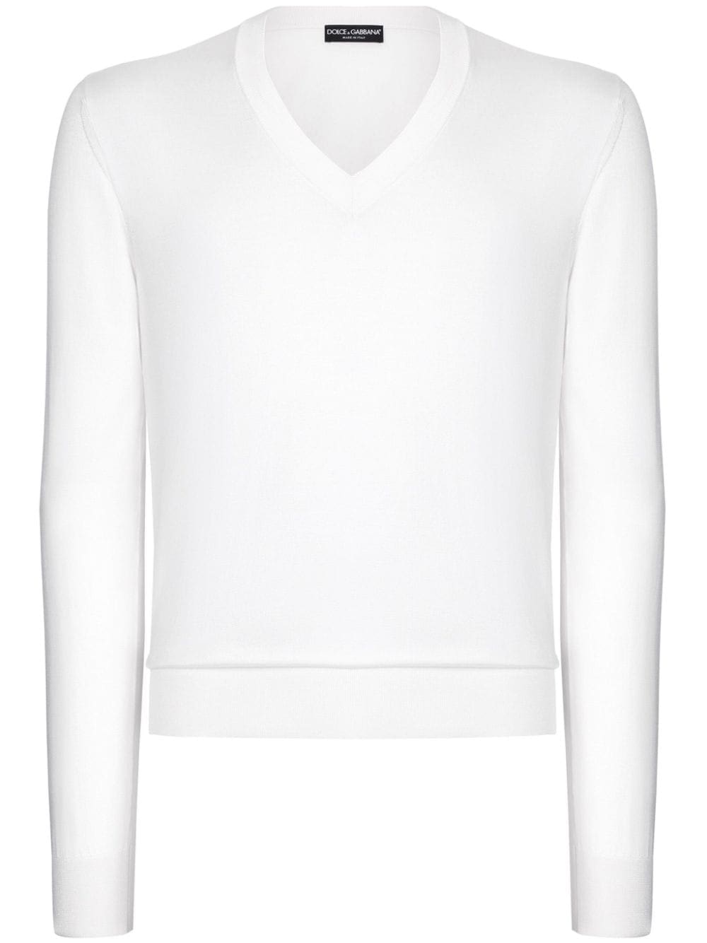 Dolce & Gabbana long-sleeve silk top