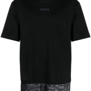 Versace  Barocco-print cotton T-shirt