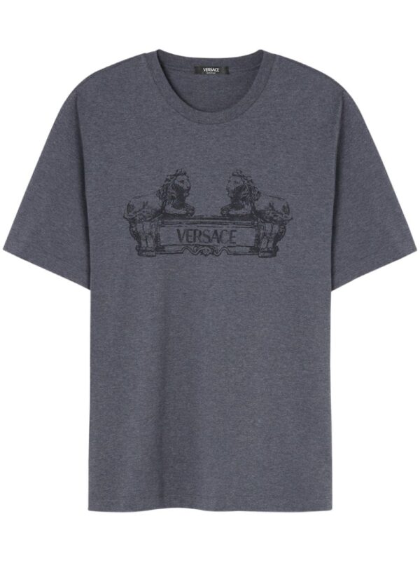 Versace  logo-print cotton T-shirt