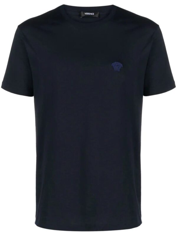 Versace  Medusa Head-embroidered cotton T-shirt