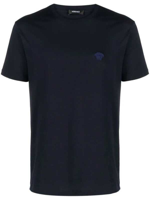 Versace  Medusa Head-embroidered cotton T-shirt