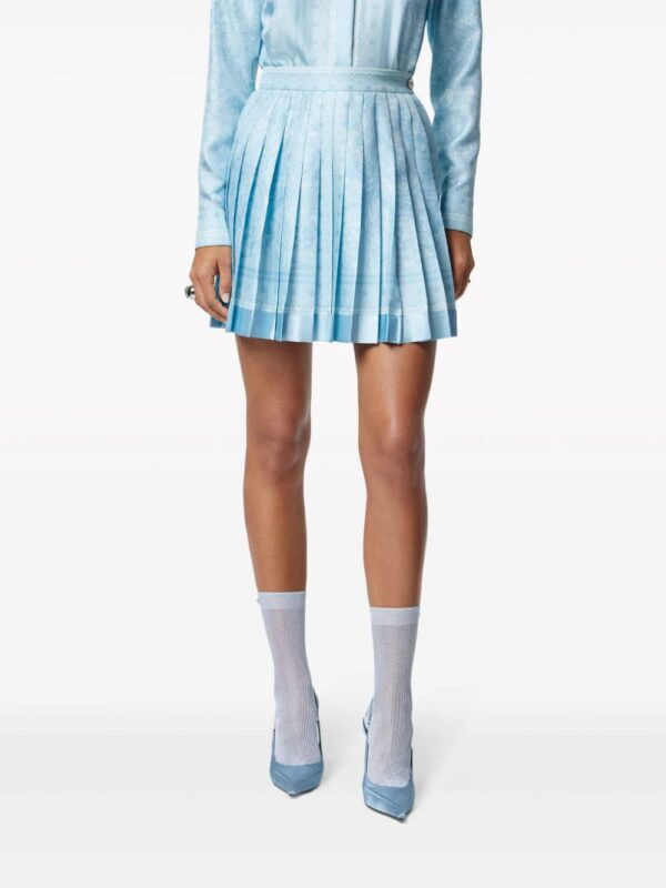 Versace  Barocco-print silk skirt - Image 3