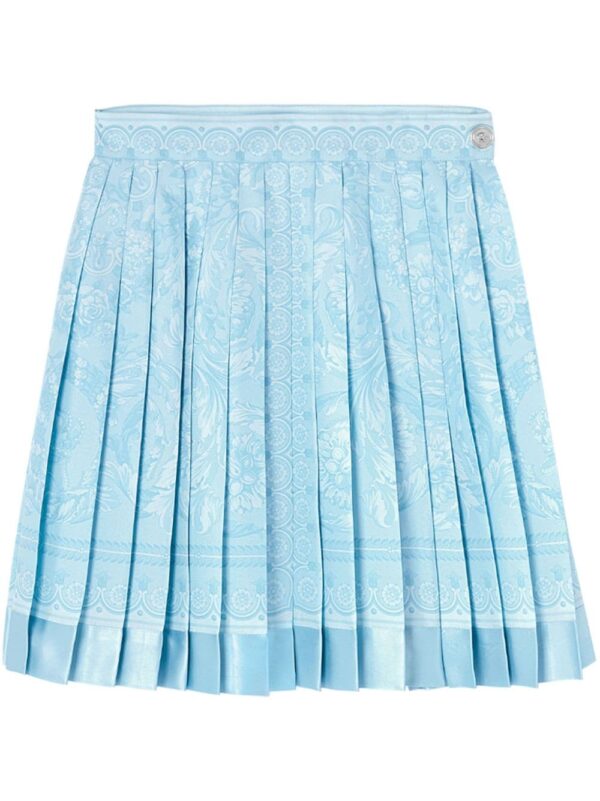 Versace  Barocco-print silk skirt
