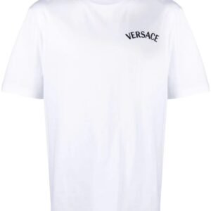 Versace Milano Stamp embroidered cotton T-shirt