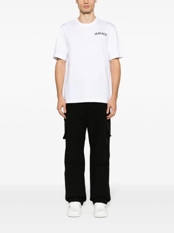 Versace  Milano Stamp embroidered cotton T-shirt - Image 2