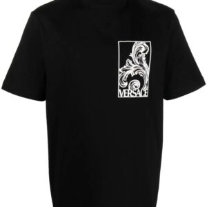 Versace Palmette-print cotton T-shirt