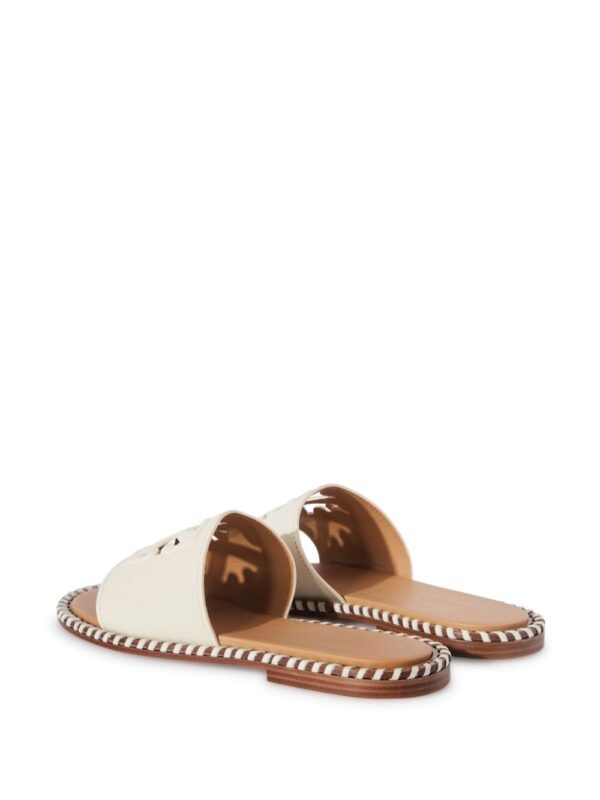 Off-White Twist Arrow-embossed leather slides - Image 3