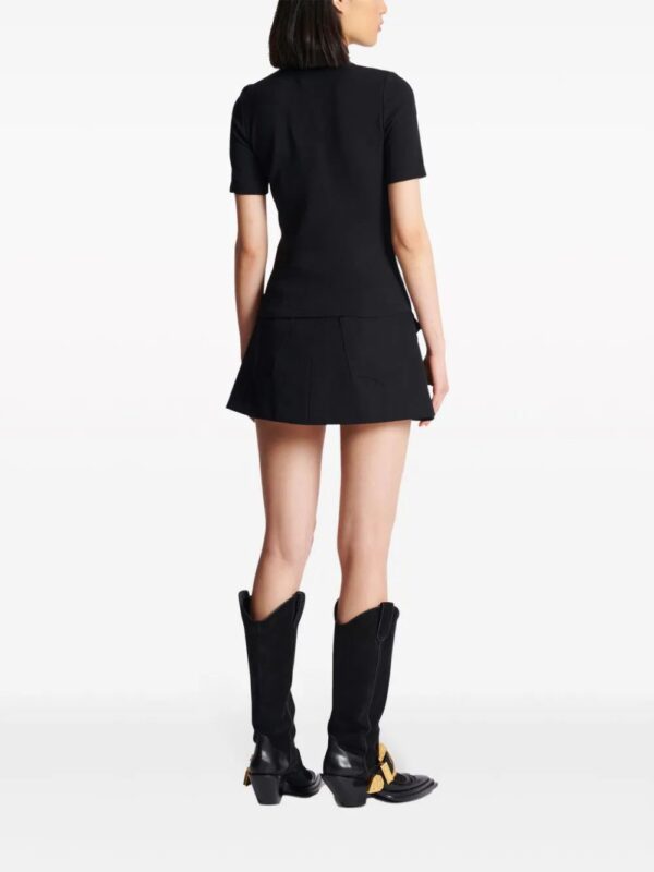 Balmain  6-Button raglan-sleeve T-shirt - Image 4