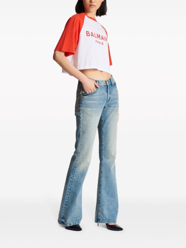 Balmain logo-print cotton T-shirt - Image 3