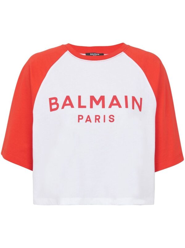 Balmain logo-print cotton T-shirt