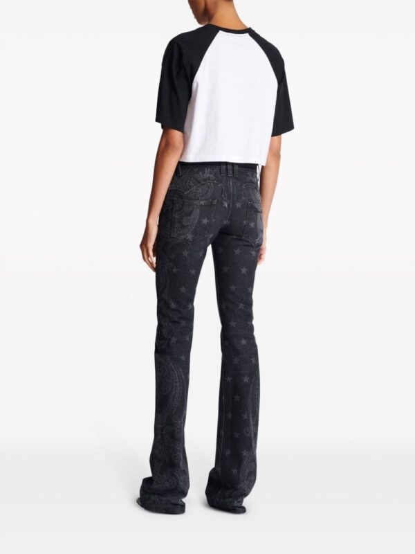 Balmain logo-print cropped cotton T-shirt - Image 4