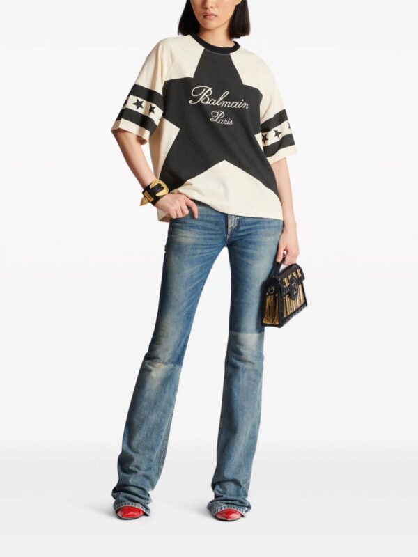 Balmain  Stars logo-print cotton T-shirt - Image 2