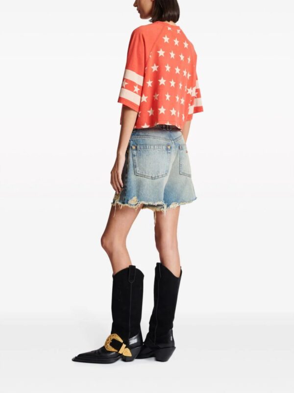 Balmain  logo-print cropped cotton T-shirt - Image 4