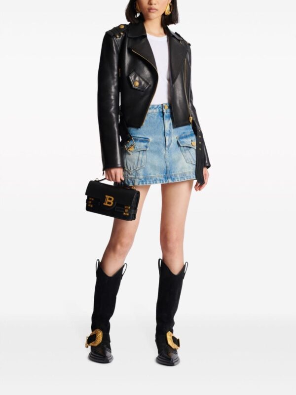 Balmain logo-flocked cotton top - Image 2