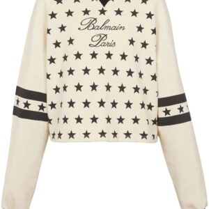 Balmain Signature-logo organic-cotton sweatshirt