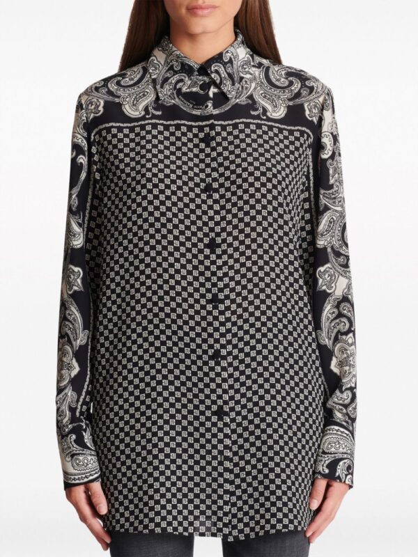 Balmain paisley-print silk shirt - Image 5