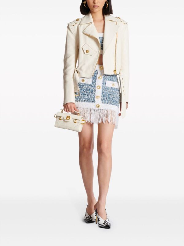 Balmain  fringed tweed miniskirt - Image 2