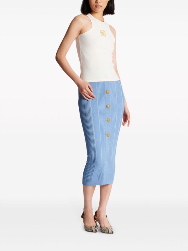 Balmain logo-embroidered tank top - Image 3