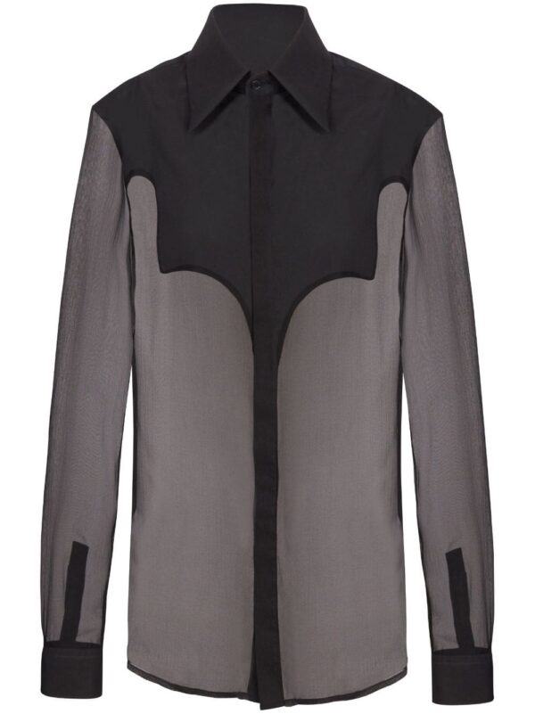 Balmain Western silk shirt