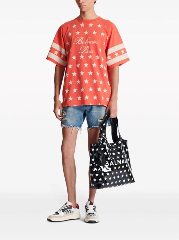 Balmain  Signature Stars cotton T-shirt - Image 2