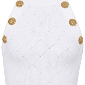 Balmain  round-neck cropped top